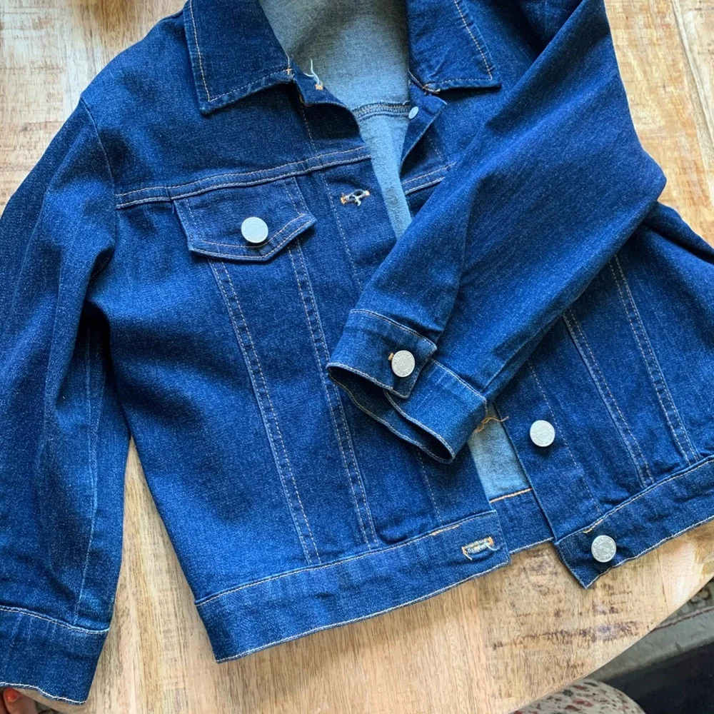 BUGLE BOY crop Blue denim jacket
